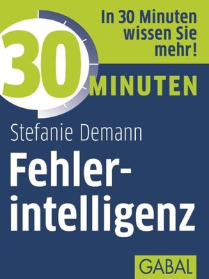 cover image of 30 Minuten Fehlerintelligenz